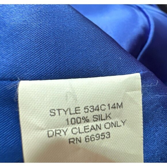 Rimini Womens 4 Sleeveless 100% Silk Cocktail Midi Dress Sheer Layered Tiers - Picture 10 of 11